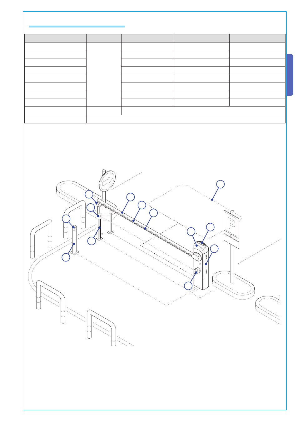 English, 3 cable list and minimun thickness | CAME G424VDX Kit User Manual | Page 5 / 16