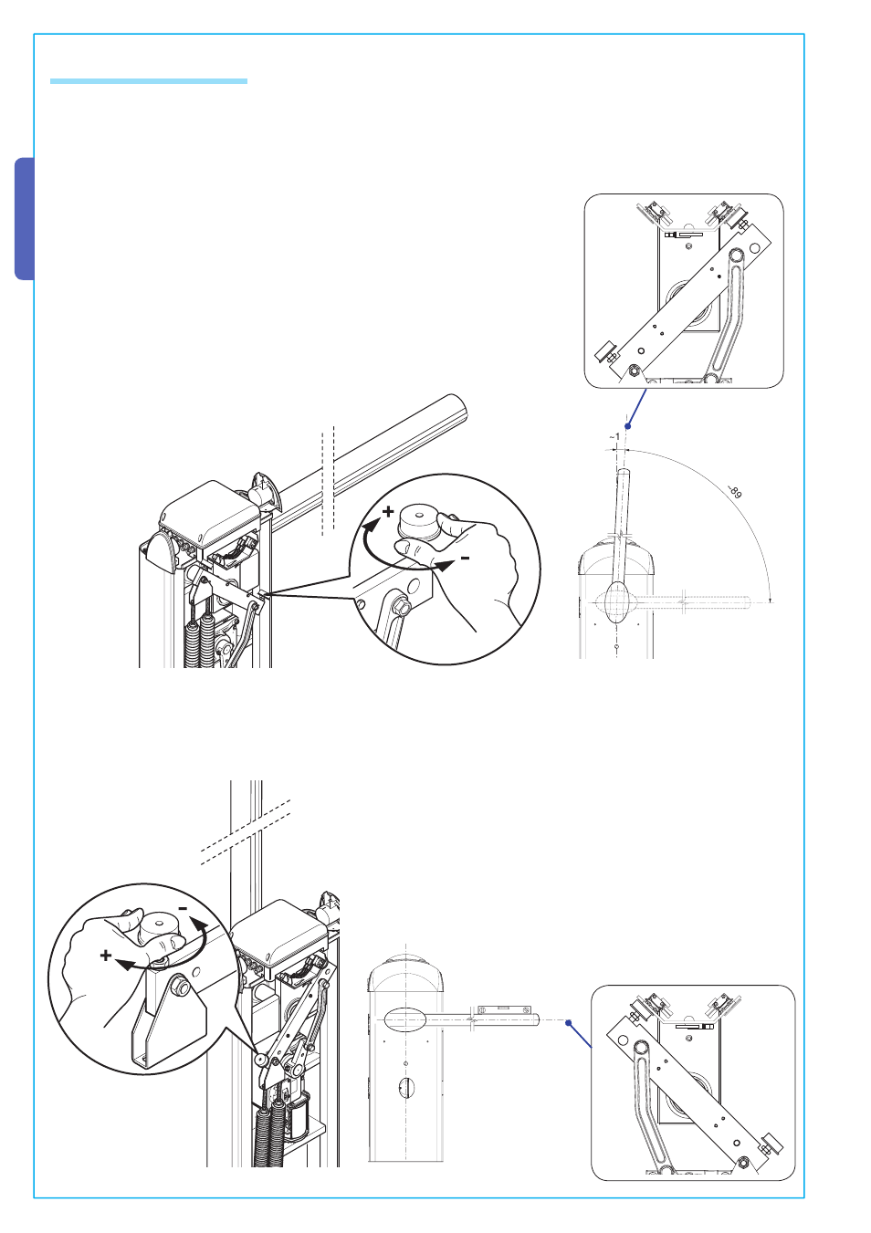 English, 8 end stop adjustment | CAME Gard 8 230v A.C User Manual | Page 12 / 16