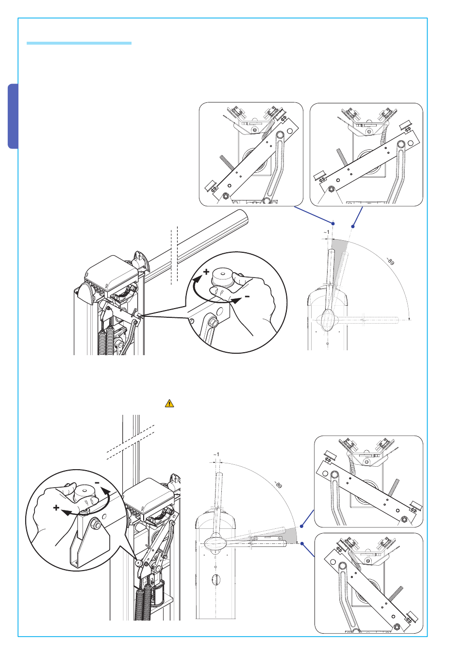 English, 8 end stop adjustment | CAME Gard 8 24v D.C User Manual | Page 12 / 16