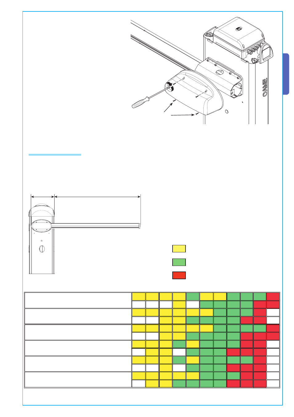 English, 6 bar balancing | CAME Gard 8 24v D.C User Manual | Page 9 / 16