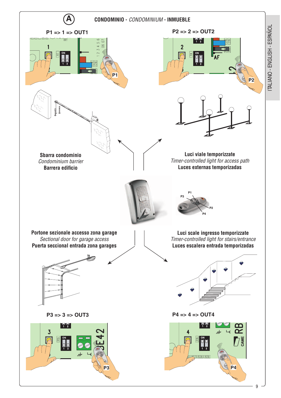 CAME Tra08 User Manual | Page 9 / 12