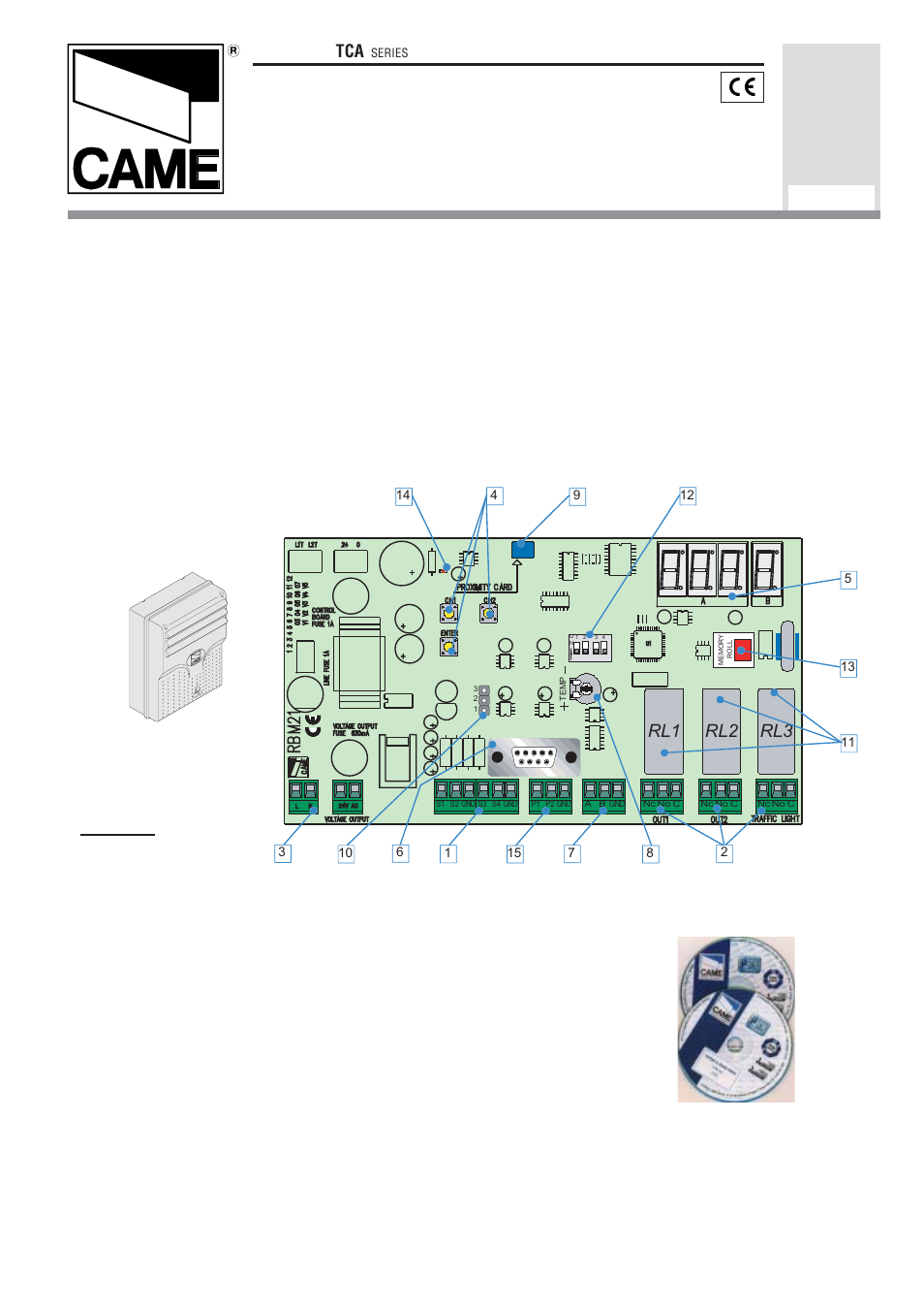 CAME RBM21 User Manual | 12 pages