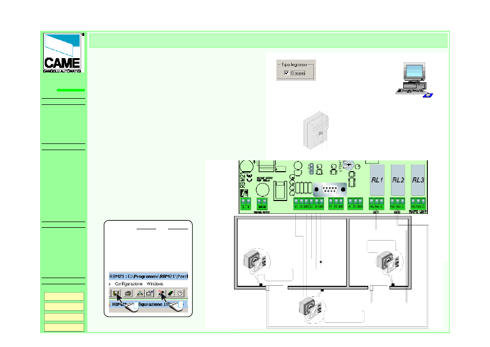 Normal type of entrance, Rbm21 | CAME RBM21 User Manual | Page 6 / 19