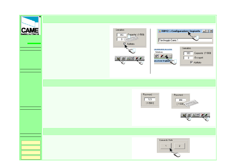 Traffic light password relay control, Rbm21 | CAME RBM21 User Manual | Page 9 / 19