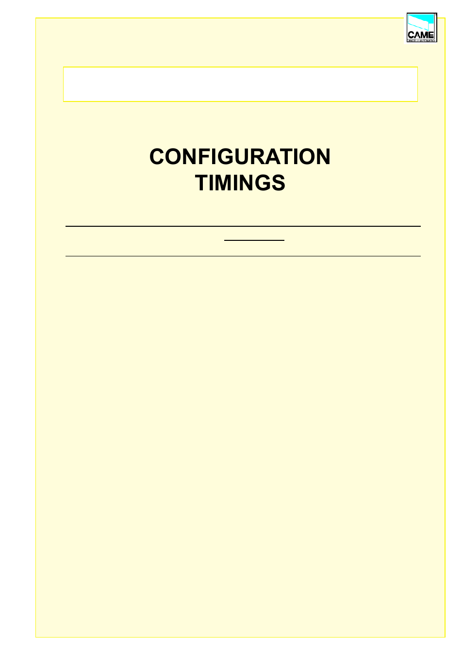 Configuration timings, Rbm84 - software | CAME Rbm84 User Manual | Page 37 / 81