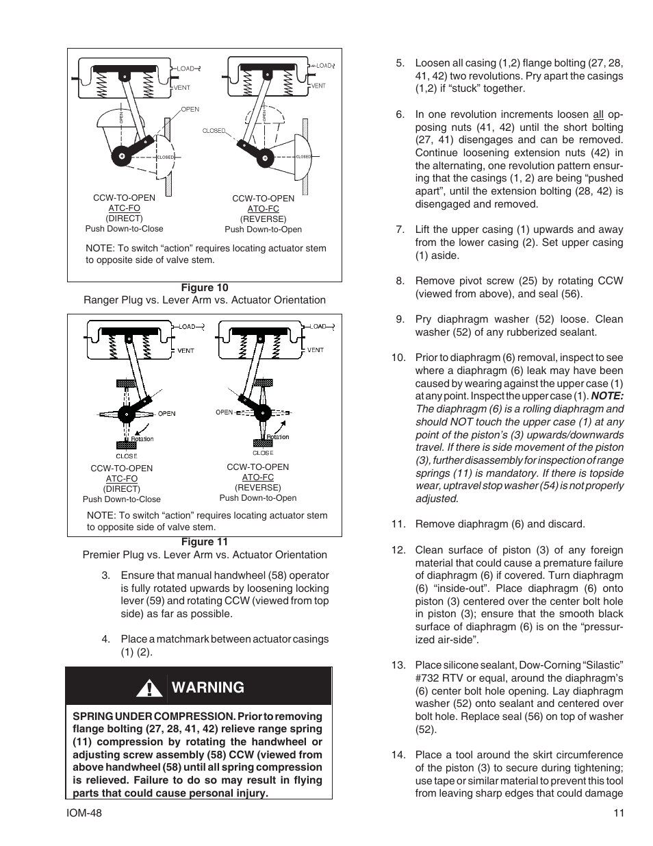 Warning | Cashco Premier User Manual | Page 11 / 24