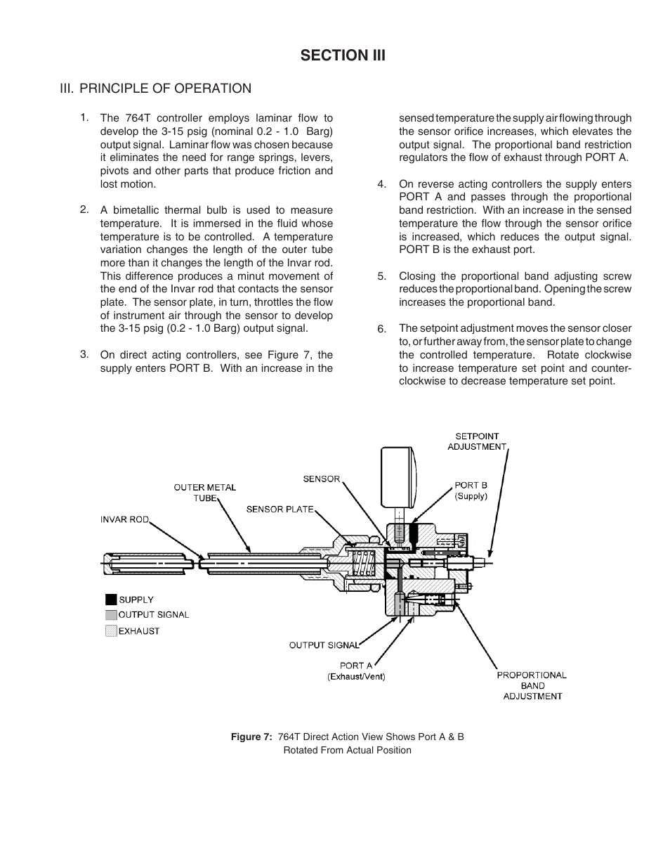 Sec tion iii | Cashco 764T Temperature Controller User Manual | Page 5 / 16