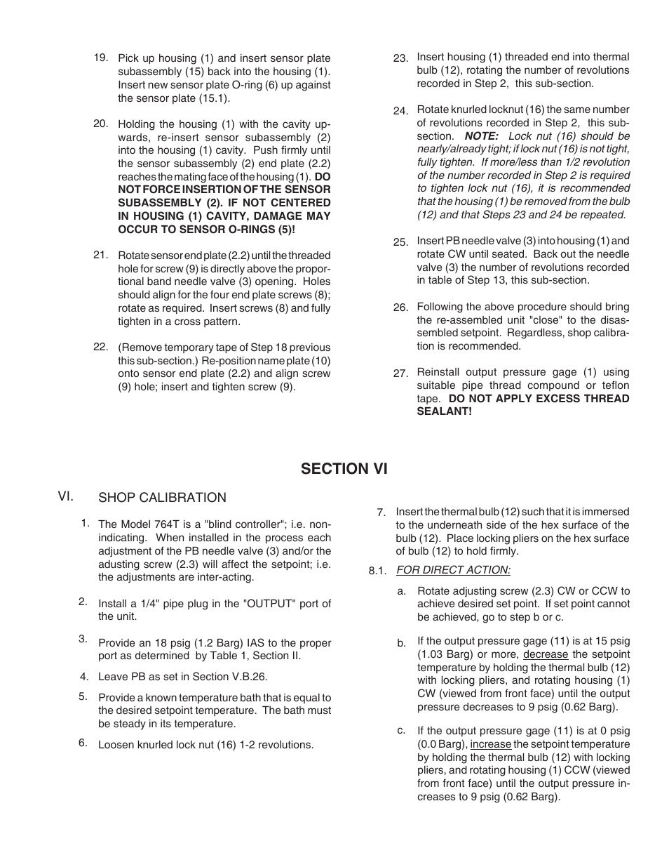 Cashco 764T Temperature Controller User Manual | Page 9 / 16