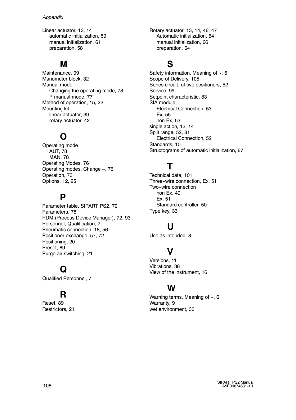 Cashco Siemens PS2 I/P User Manual | Page 108 / 112