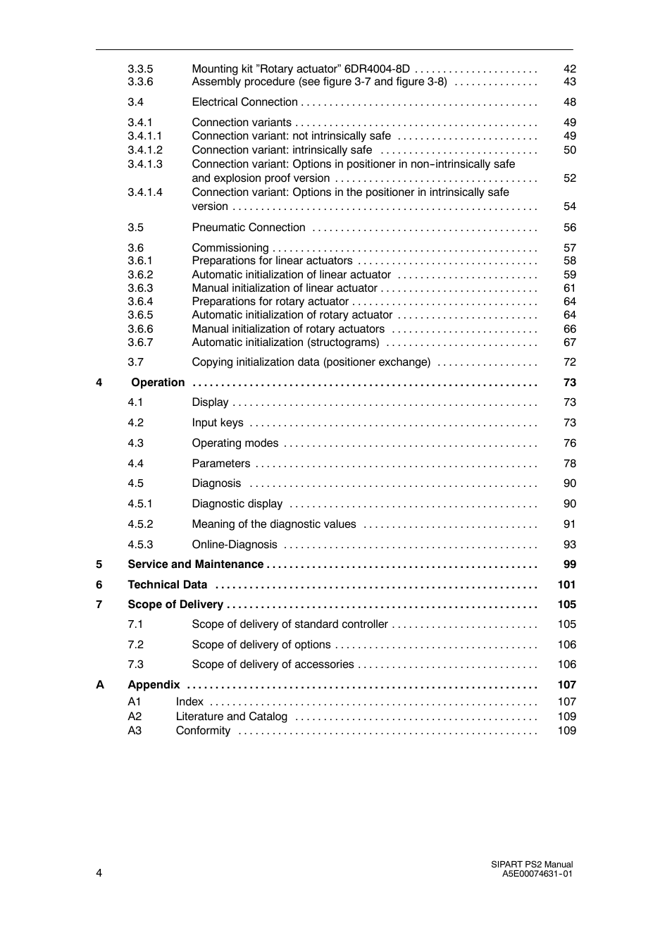Cashco Siemens PS2 I/P User Manual | Page 4 / 112