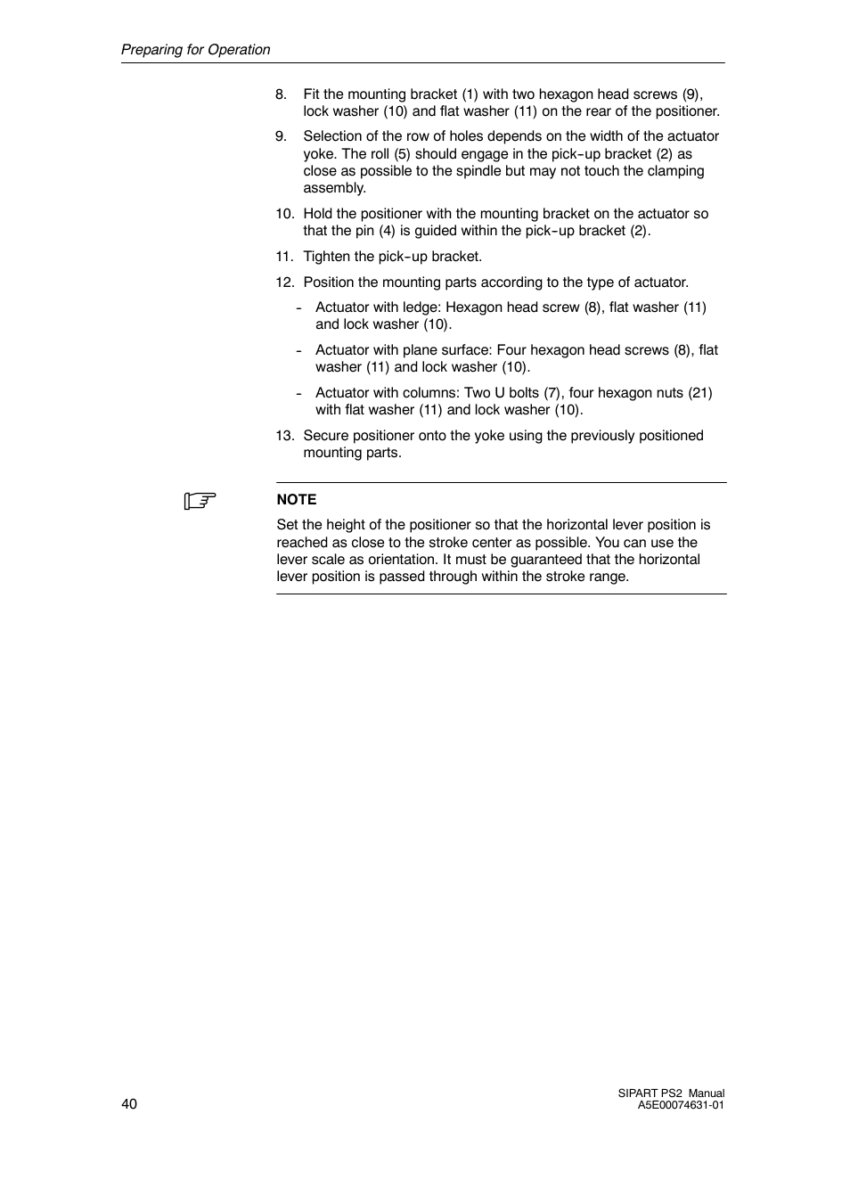 Cashco Siemens PS2 I/P User Manual | Page 40 / 112