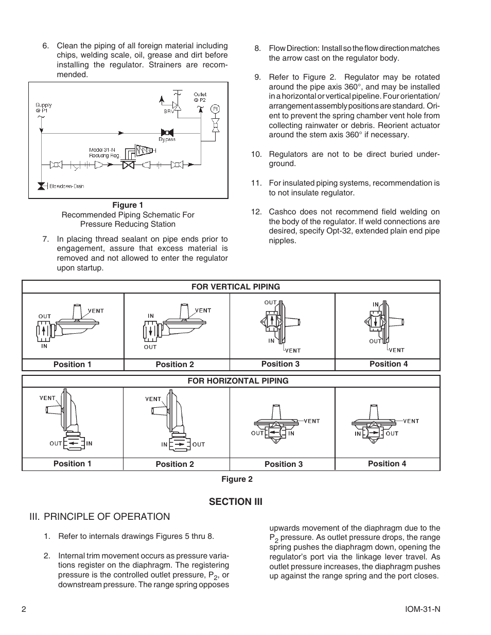 Cashco 31-N User Manual | Page 2 / 12