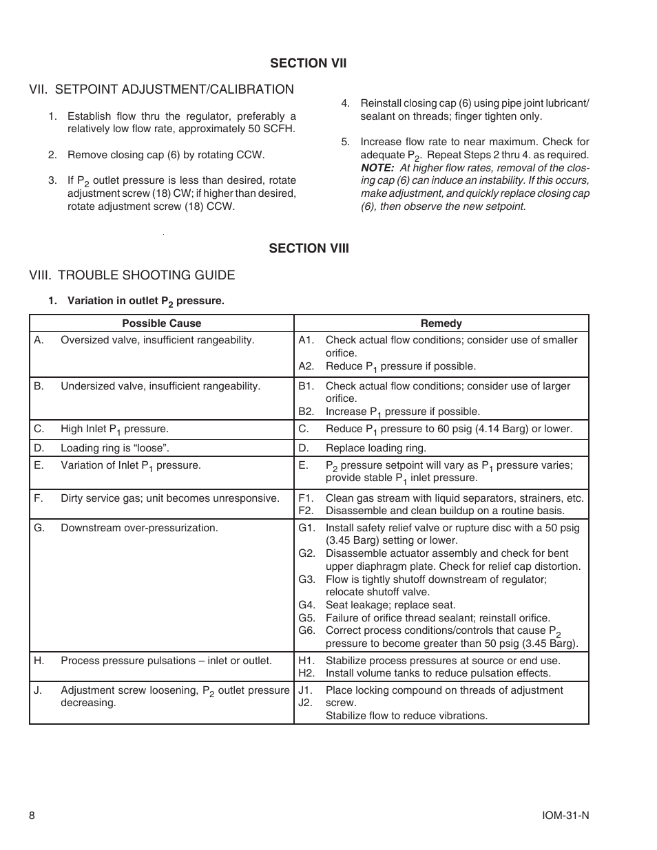 Cashco 31-N User Manual | Page 8 / 12