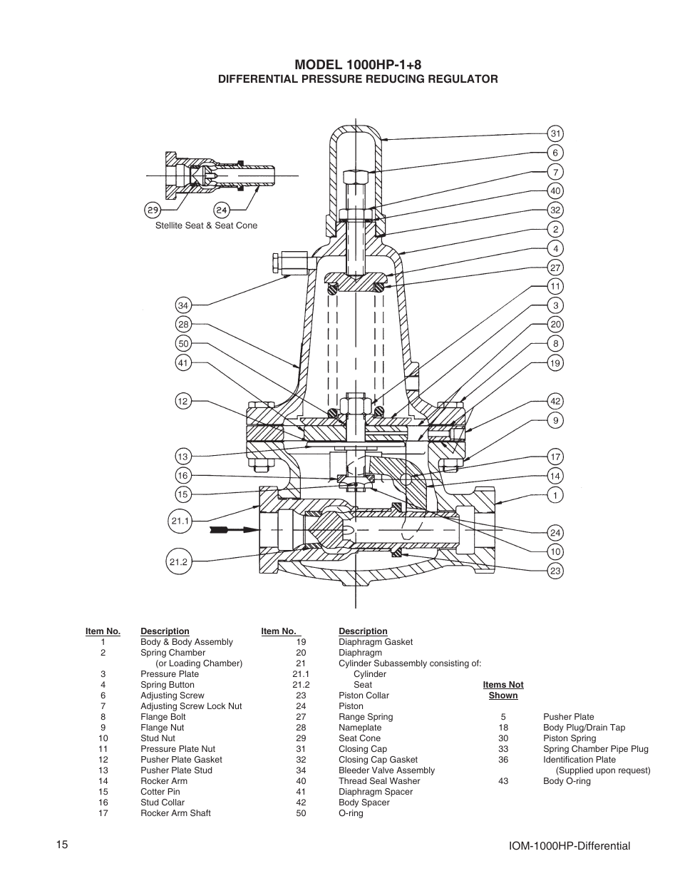 Cashco 1000 HP Differential User Manual | Page 15 / 16
