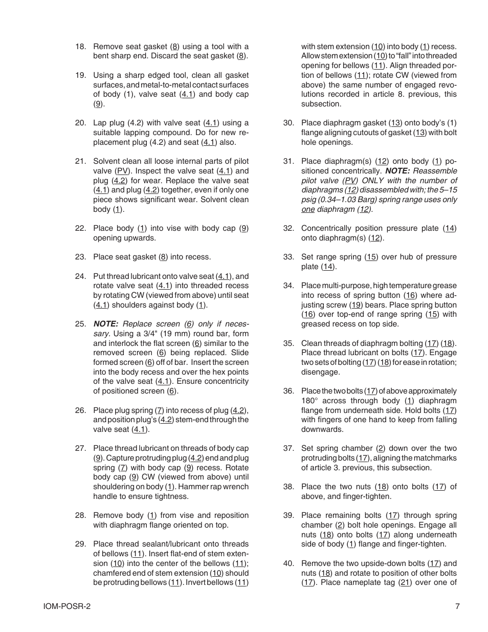 Cashco POSR-2 User Manual | Page 7 / 20