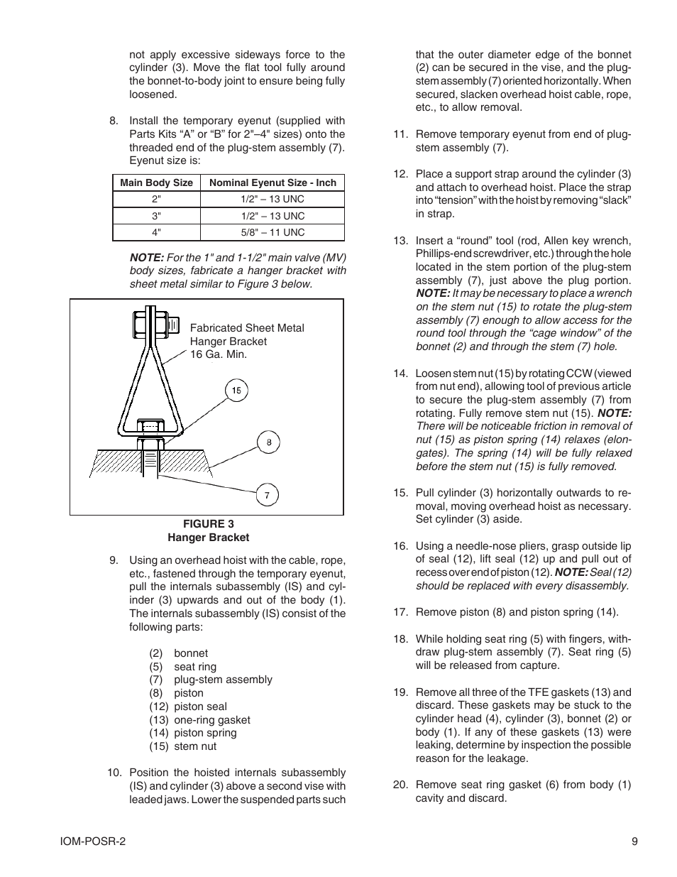 Cashco POSR-2 User Manual | Page 9 / 20