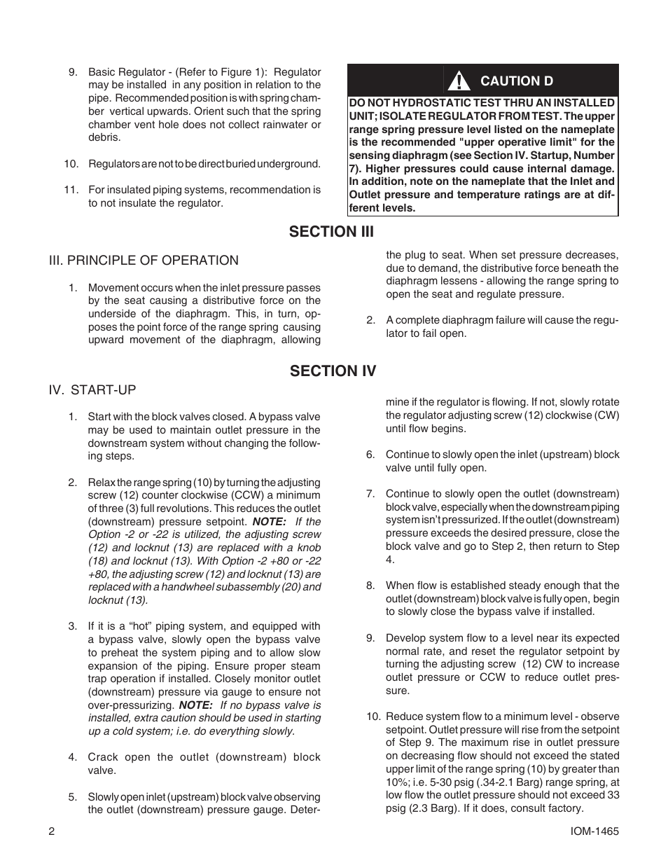 Sec tion iv | Cashco 1465 User Manual | Page 2 / 8