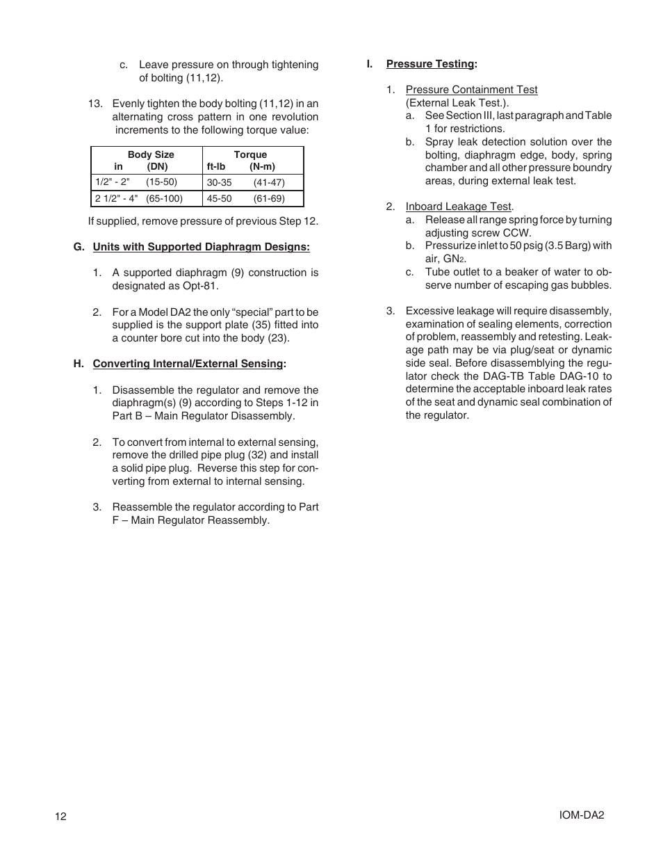 Cashco DA2 - Positive Differential User Manual | Page 12 / 16