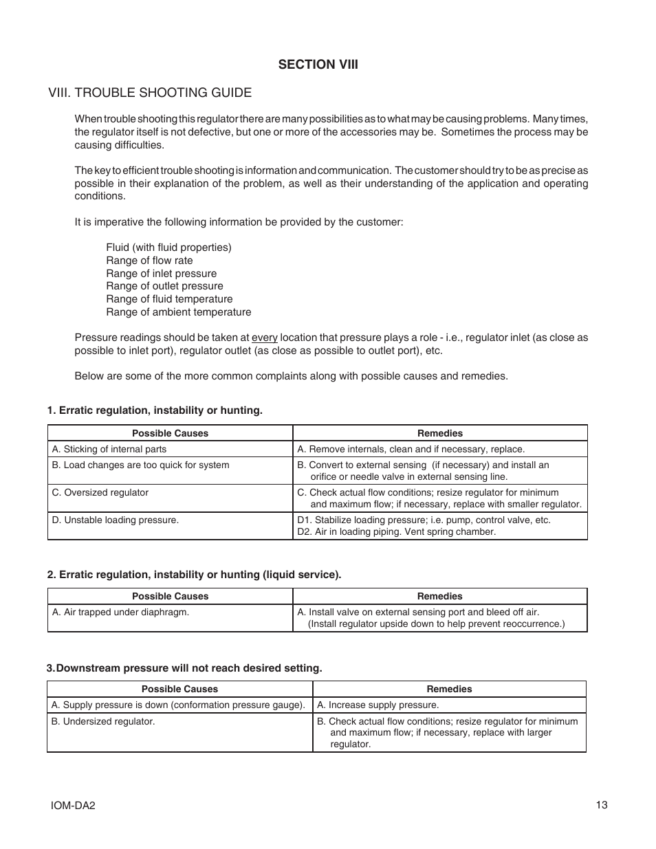 Cashco DA2 - Positive Differential User Manual | Page 13 / 16