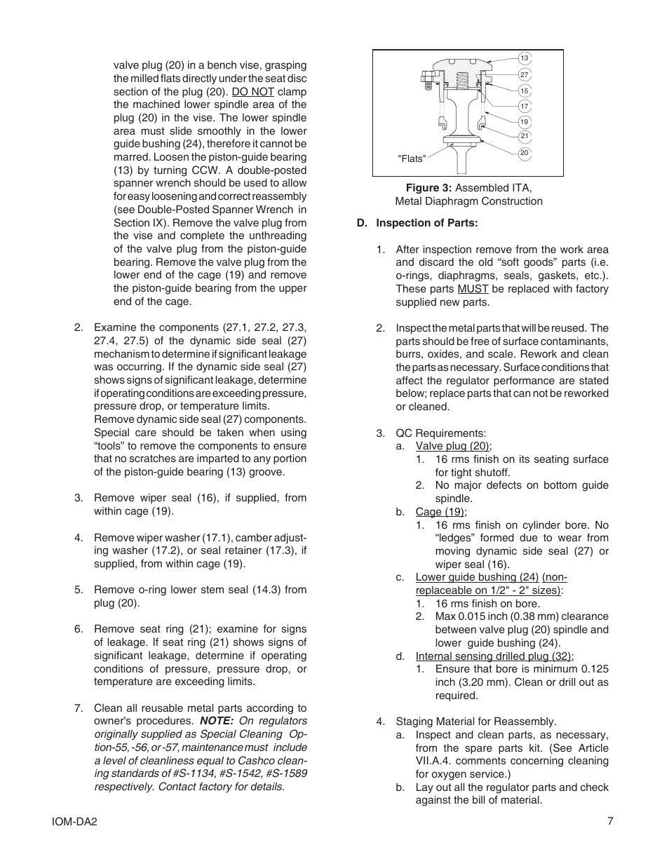 Cashco DA2 - Positive Differential User Manual | Page 7 / 16