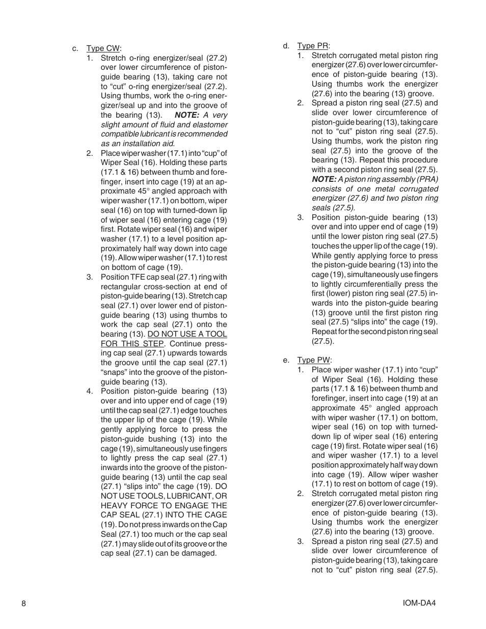 Cashco DA4 User Manual | Page 8 / 16