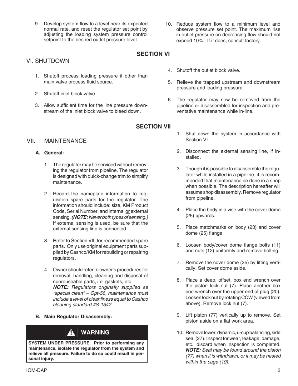 Cashco DAP User Manual | Page 3 / 12