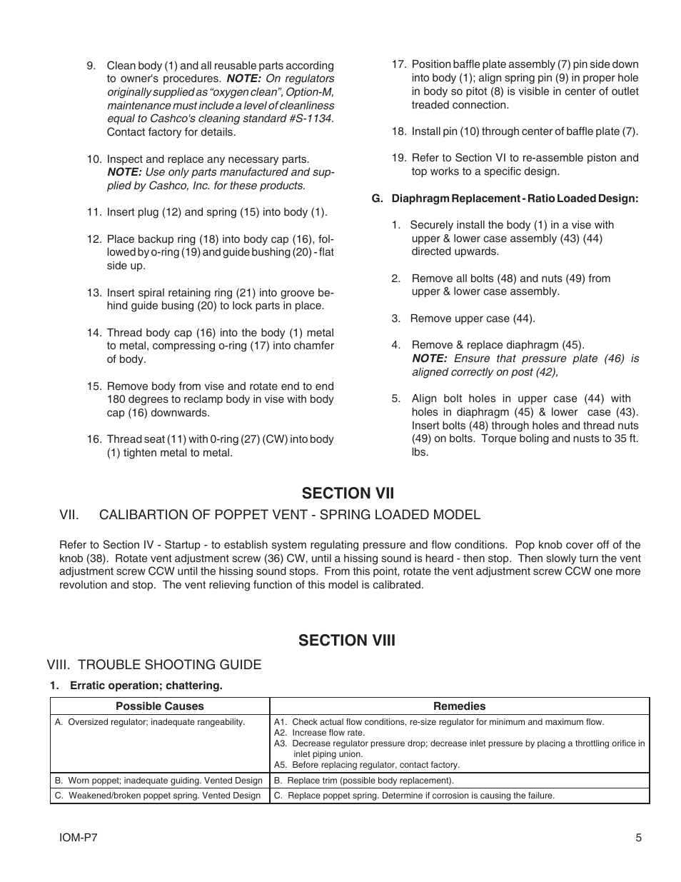 Cashco P7 User Manual | Page 5 / 9