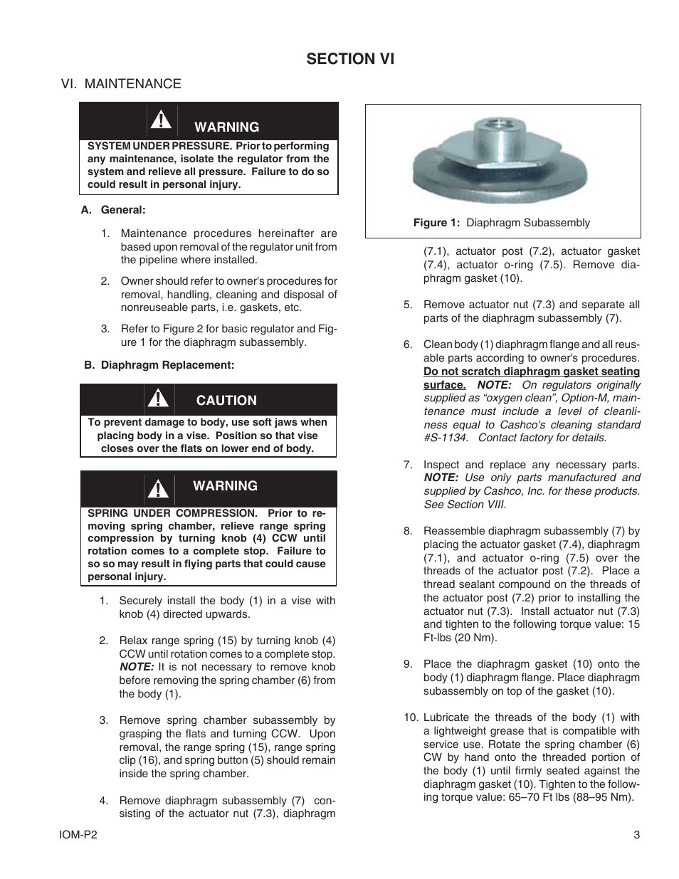 Cashco P2 User Manual | Page 3 / 8