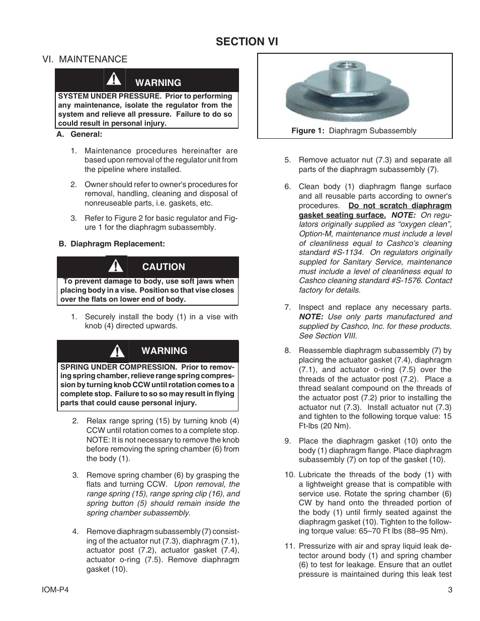 Cashco P4 User Manual | Page 3 / 8