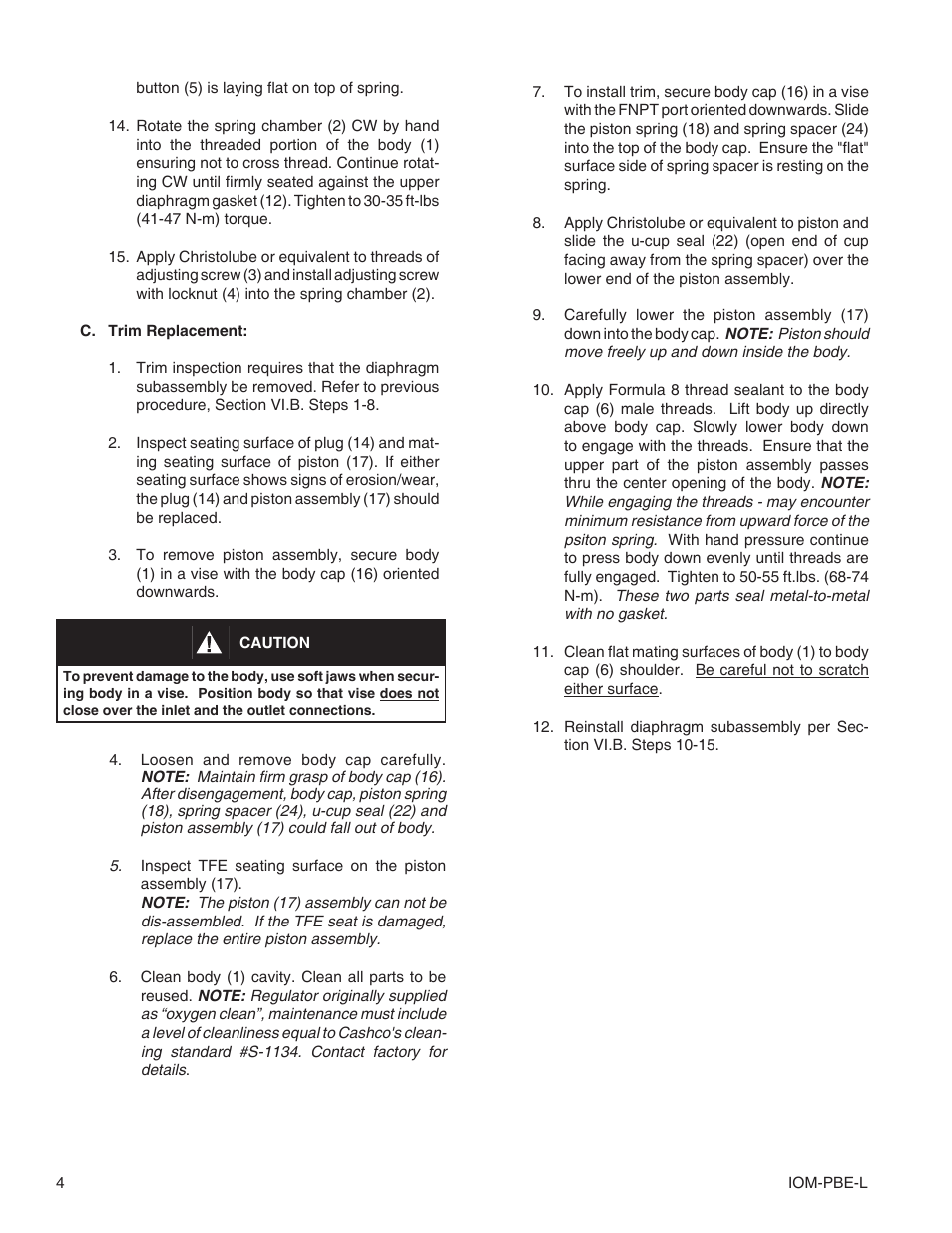 Cashco PBE-L Pressure Build Economizer User Manual | Page 4 / 8