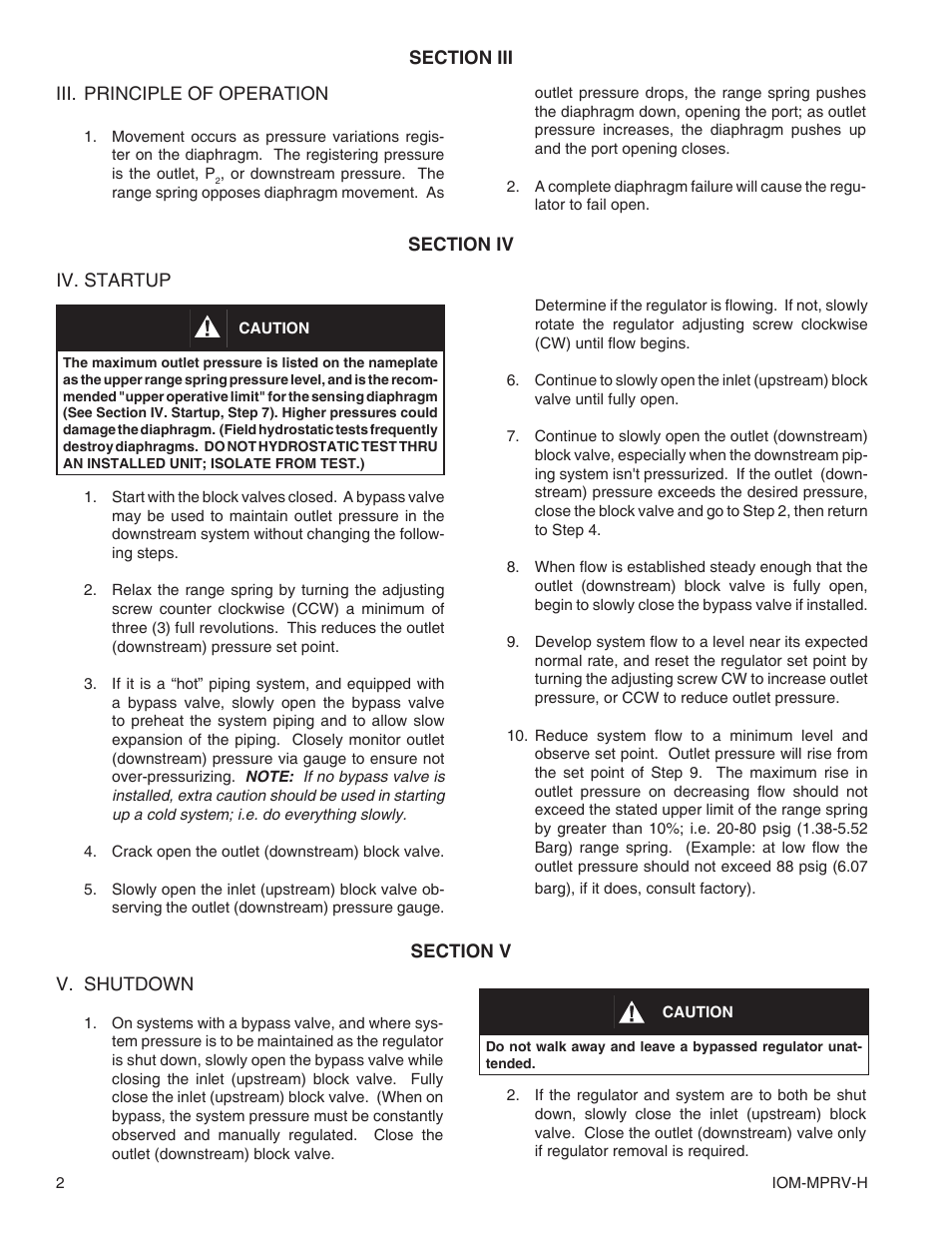 Cashco MPRV-H Pressure Reducing Regulator User Manual | Page 2 / 8