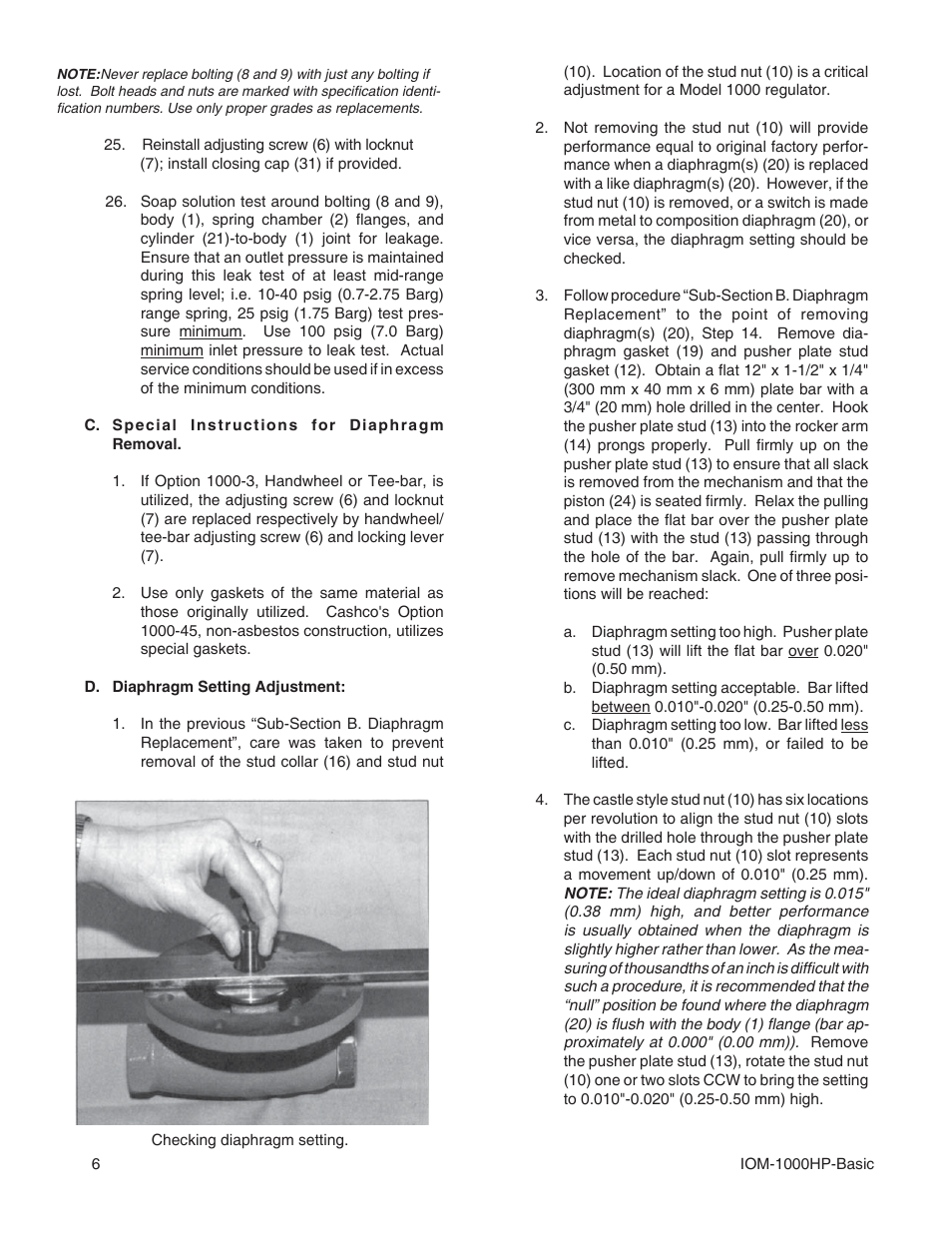 Cashco 1000 HP Basic User Manual | Page 6 / 12