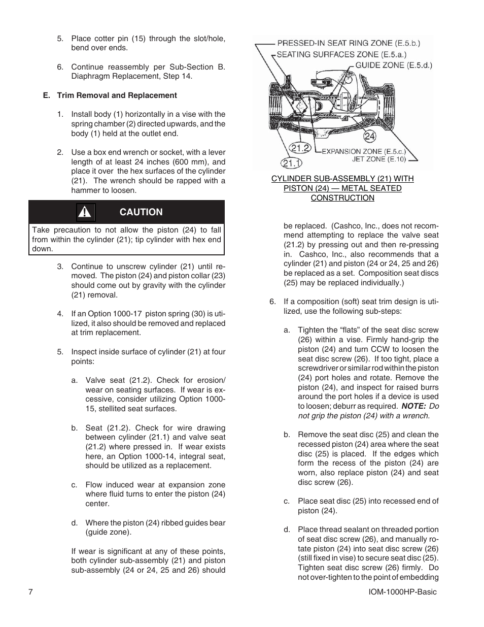 Cashco 1000 HP Basic User Manual | Page 7 / 12