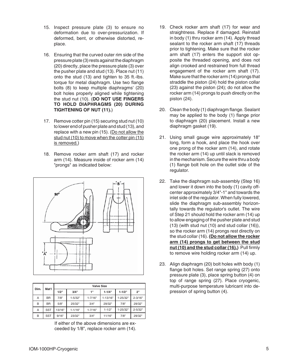 Cashco 1000 Cryogenic User Manual | Page 5 / 12