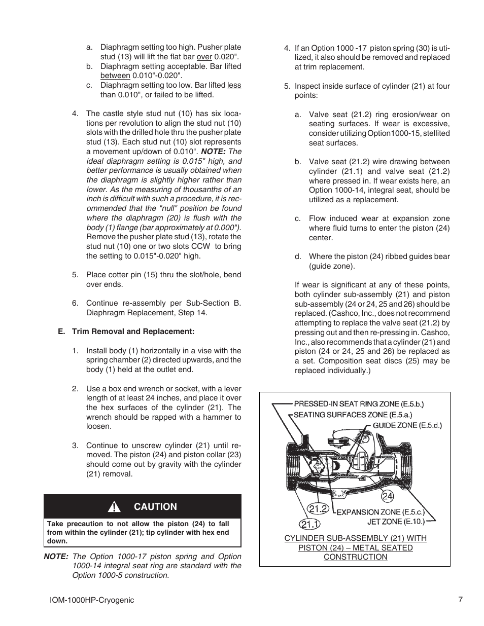 Cashco 1000 Cryogenic User Manual | Page 7 / 12