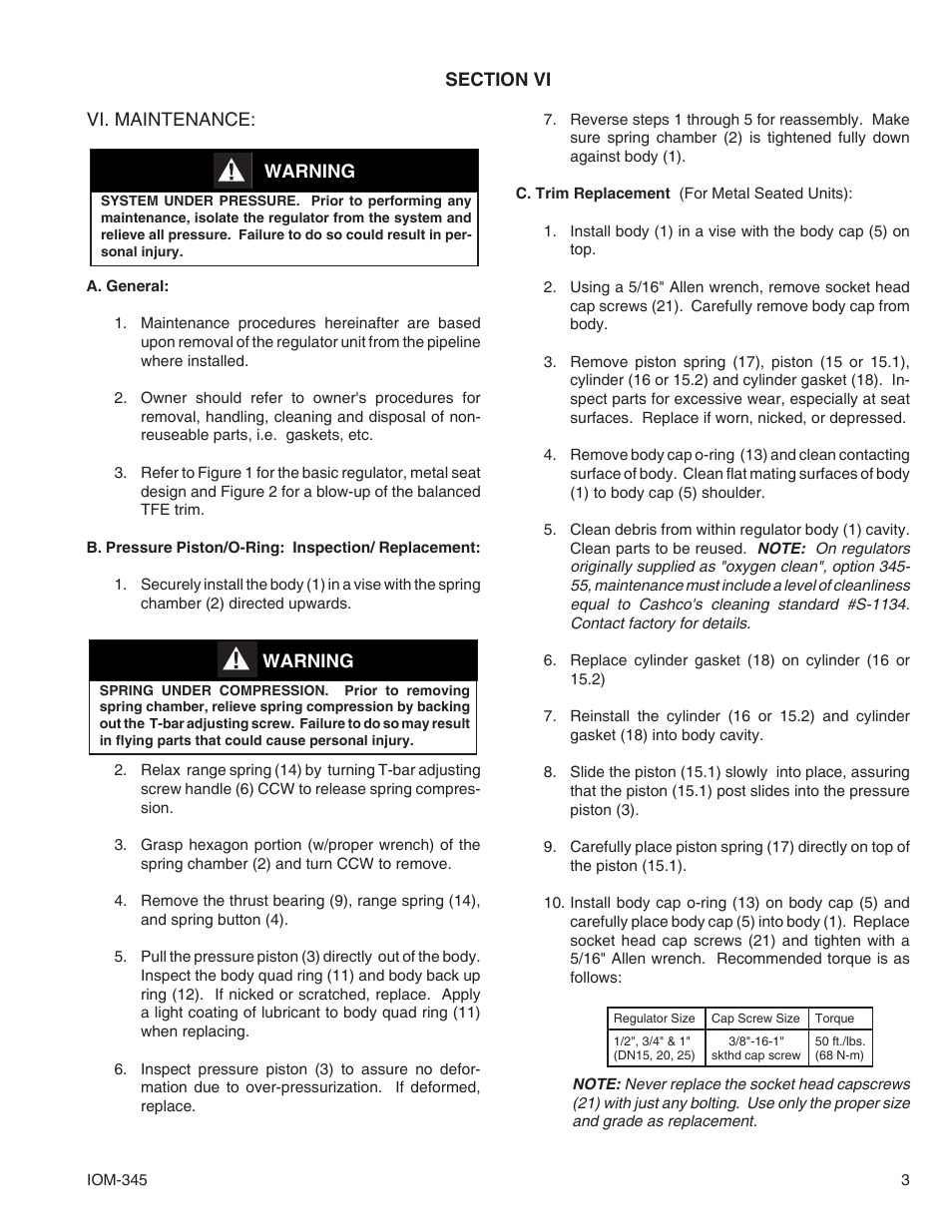 Cashco 345 User Manual | Page 3 / 8