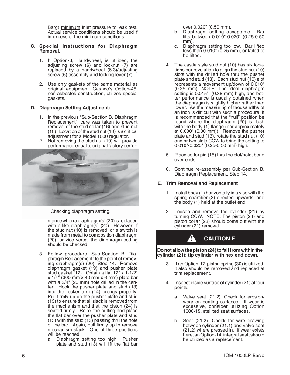 Cashco 1000 LP User Manual | Page 6 / 12