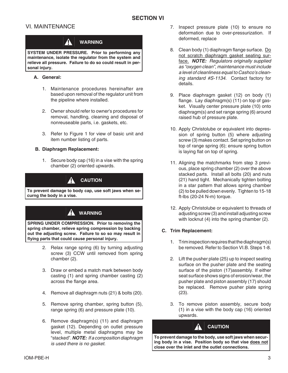 Cashco PBE-H Pressure Build Economizer User Manual | Page 3 / 8