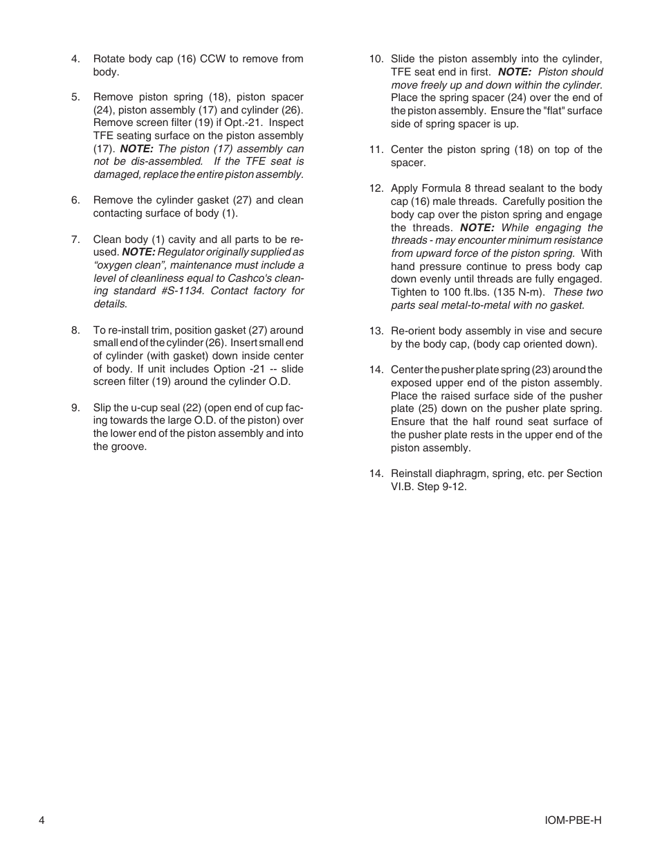 Cashco PBE-H Pressure Build Economizer User Manual | Page 4 / 8