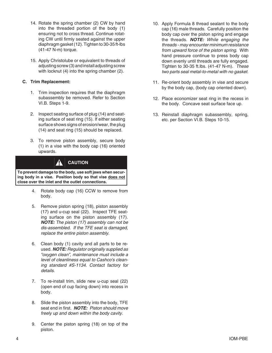 Cashco PBE Pressure Build Economizer User Manual | Page 4 / 8
