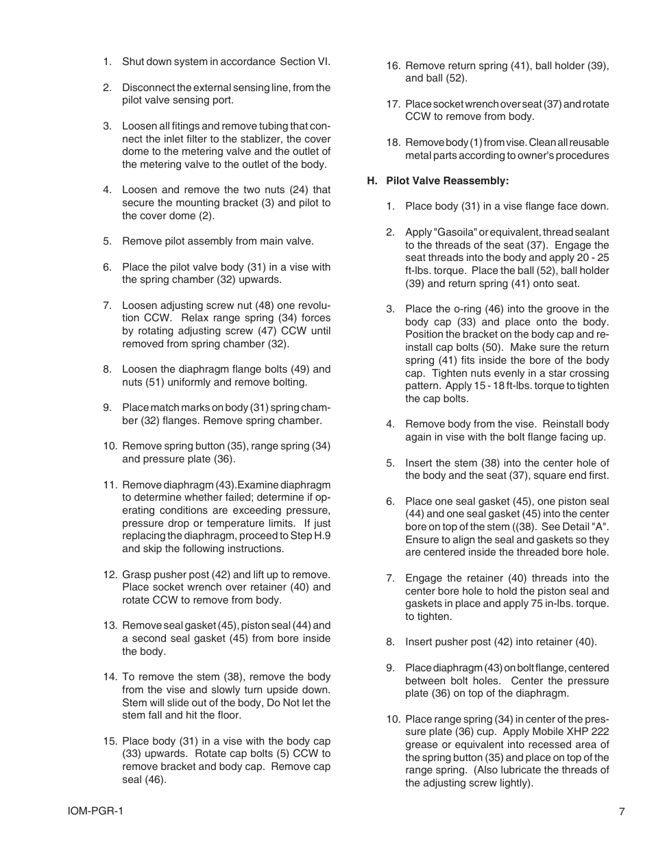 Cashco PGR-1 User Manual | Page 7 / 16