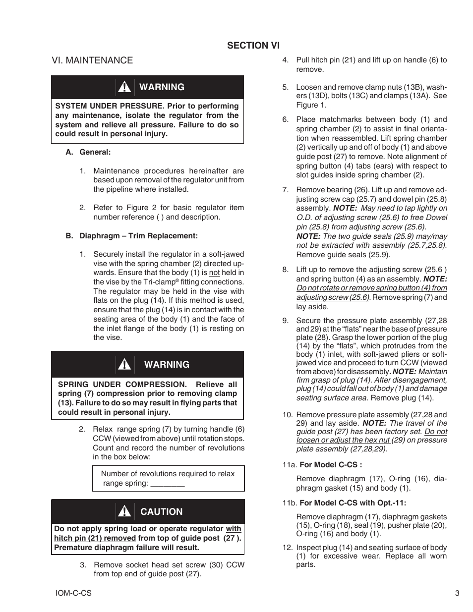 Cashco C-CS User Manual | Page 3 / 8