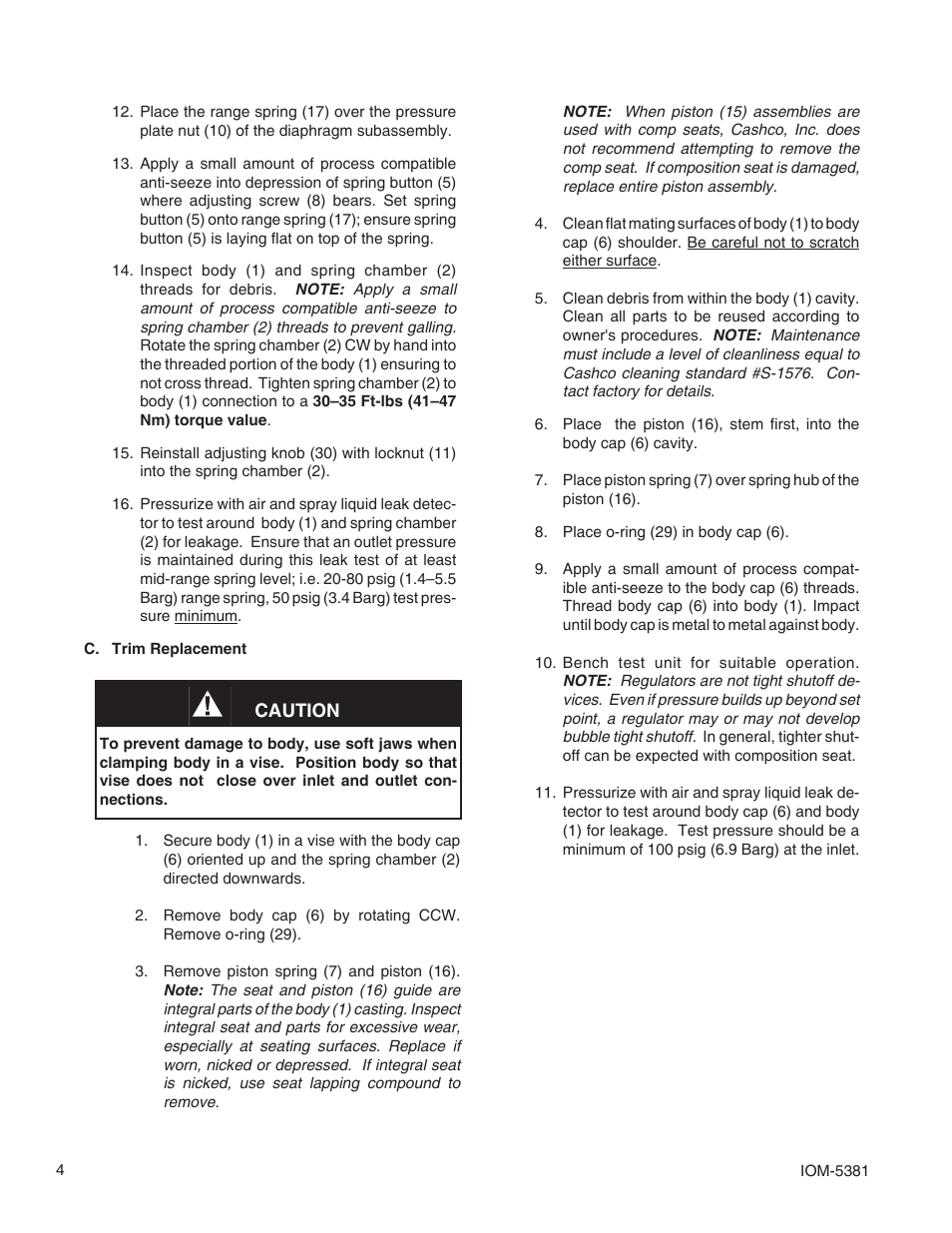 Cashco 5381 User Manual | Page 4 / 8