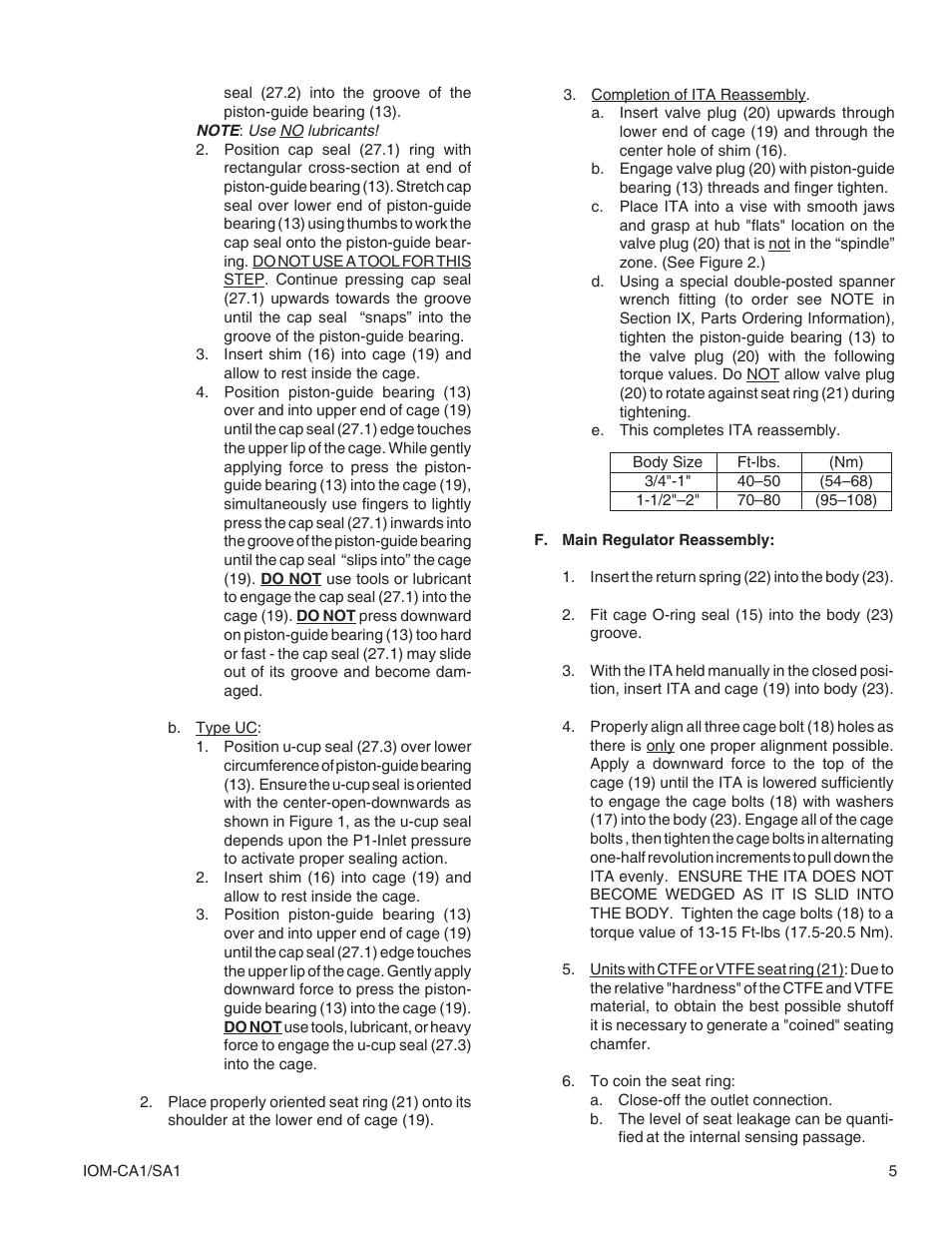 Cashco SA1 User Manual | Page 5 / 12