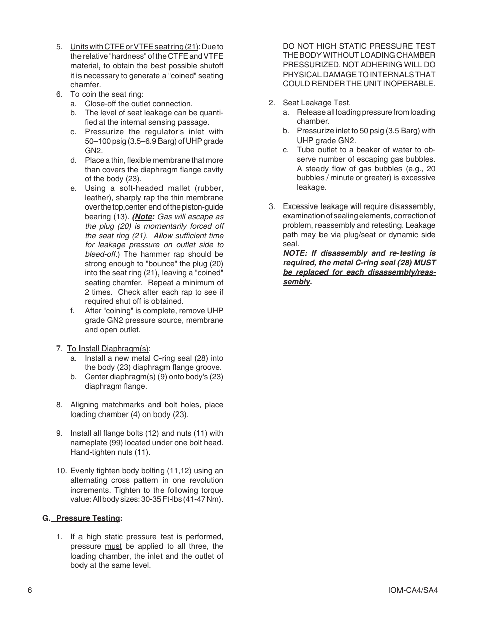 Cashco SA4 User Manual | Page 6 / 12