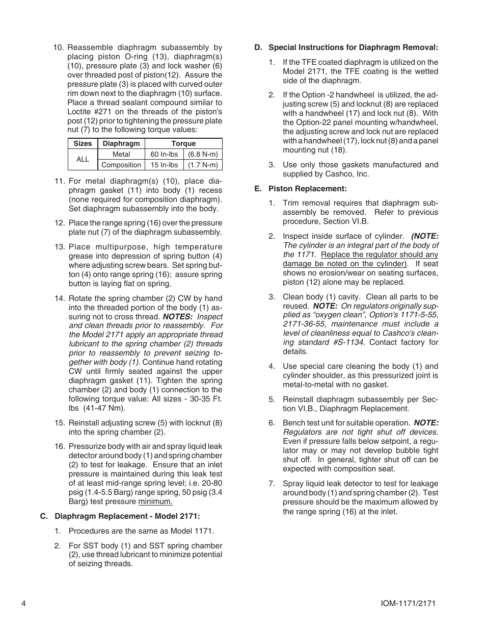 Cashco 2171 User Manual | Page 4 / 8