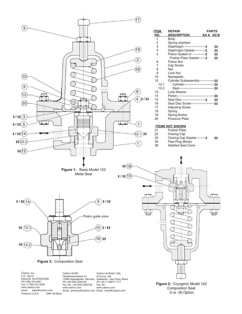 Cashco 123 User Manual | Page 8 / 8