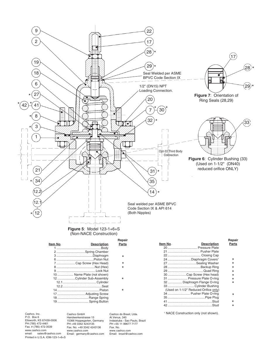 Cashco 123-1+6+S User Manual | Page 8 / 8