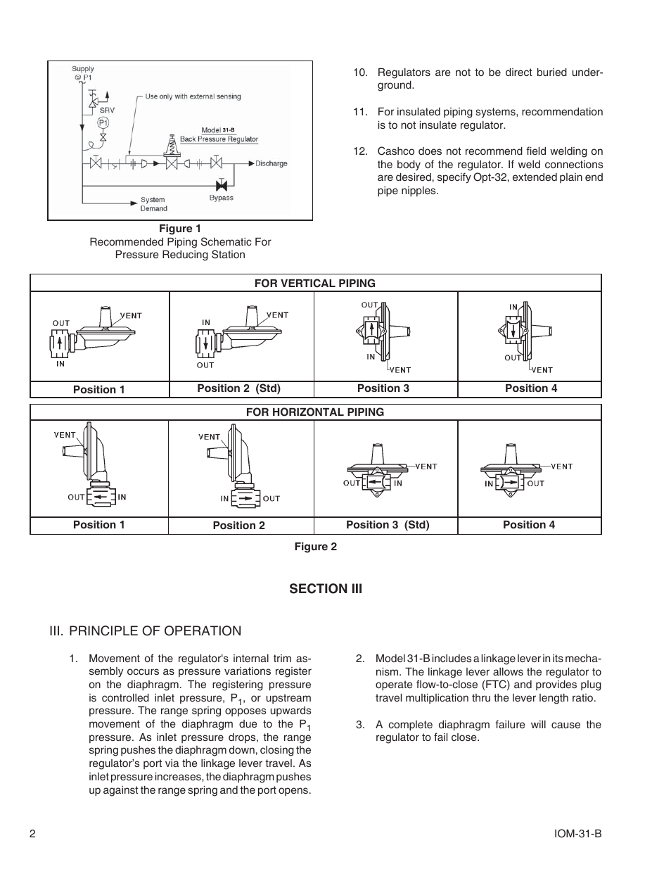 Cashco 31-B User Manual | Page 2 / 12