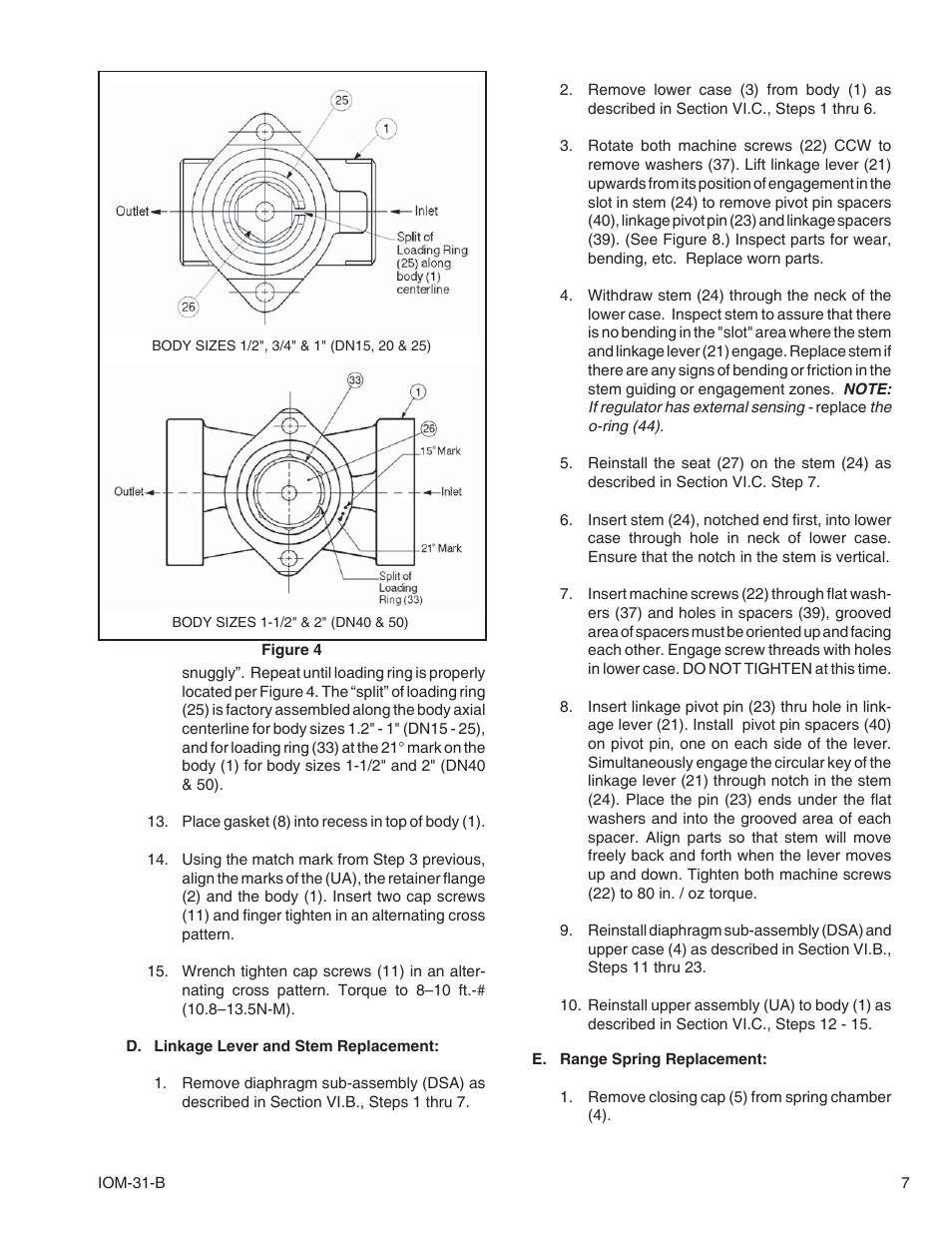 Cashco 31-B User Manual | Page 7 / 12
